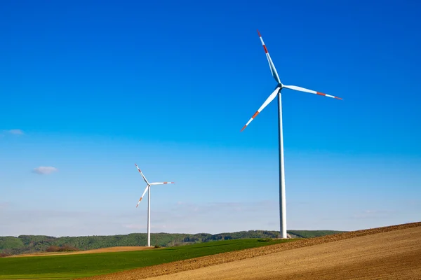 Elektrárna větrné turbíny — Stock fotografie