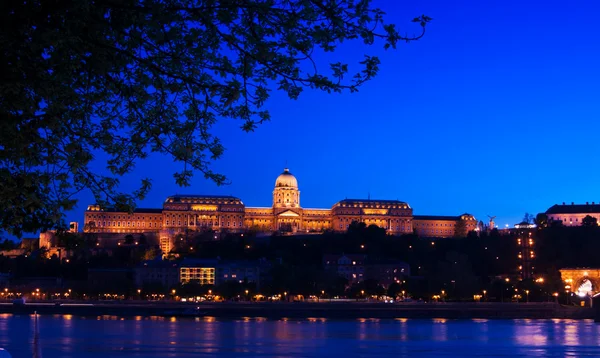 Nattljus i Budapest — Stockfoto