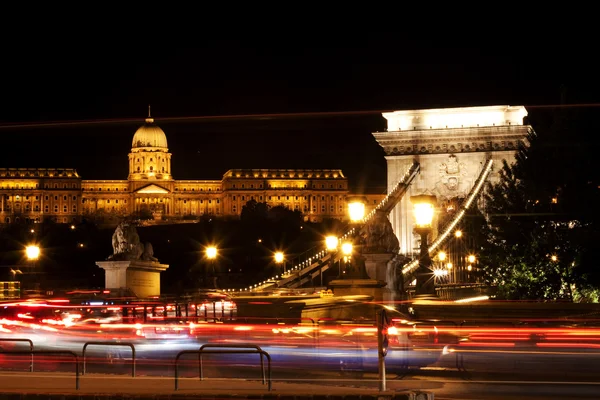 Νυχτερινά φώτα στη Βουδαπέστη — Φωτογραφία Αρχείου