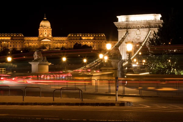 Światła nocne w Budapeszcie — Zdjęcie stockowe