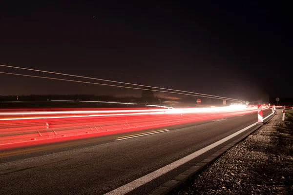 밤에 교통 — 스톡 사진