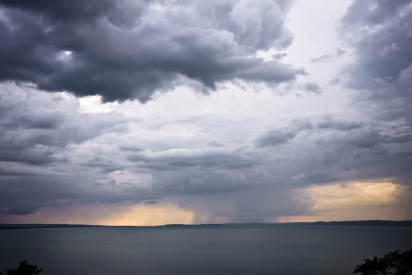 Storm over the lake Balaton-Hungary — Stock Photo, Image
