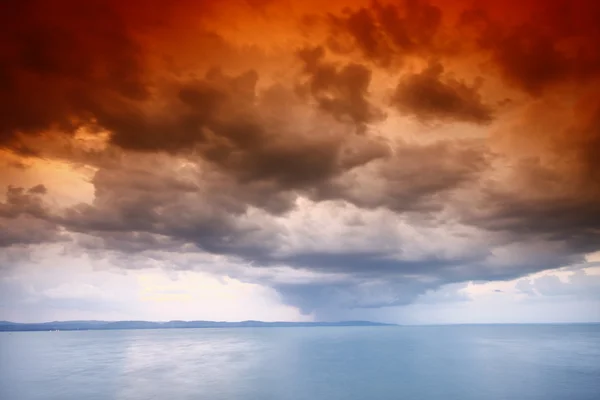 stock image Storm over the lake Balaton-Hungary