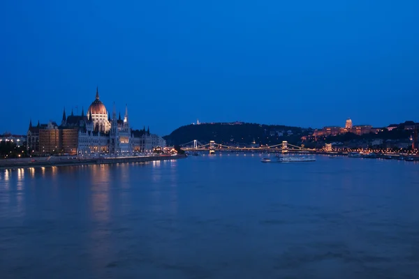 Night lights in Budapest-Hungary — Stock Photo, Image
