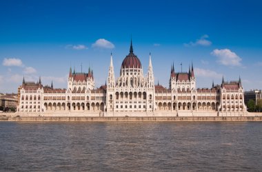 Budapeşte-Macaristan 'da gece ışıkları