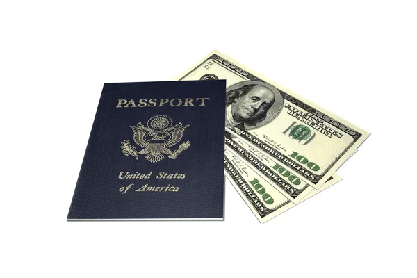 stock image Passport and Money