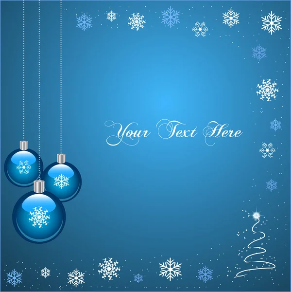 Blue Christmas — Stock Vector