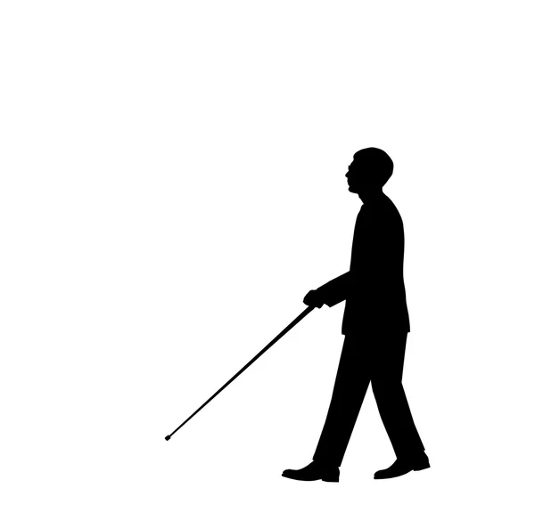 Слепой человек — стоковый вектор