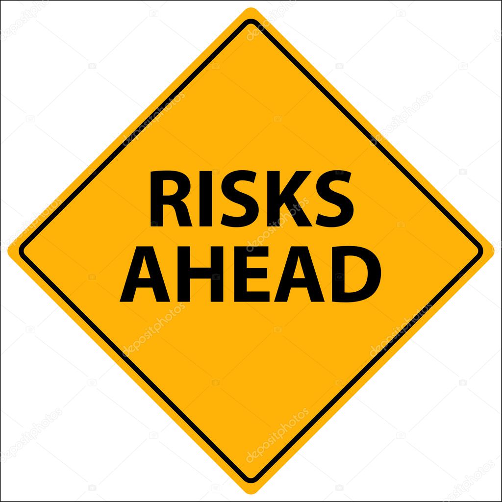 Risks Ahead Vector