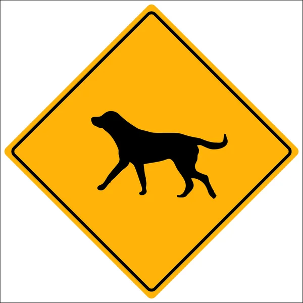 Dog Vector Sign — Stock Vector