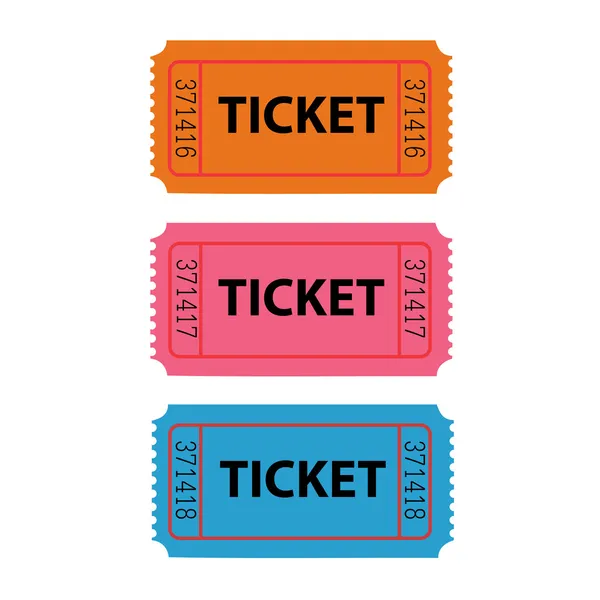 Ticket illustratie — Stockvector