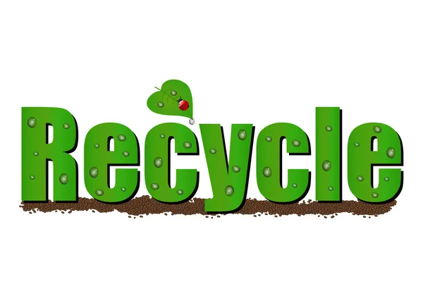 Recycle illustratie — Stockvector