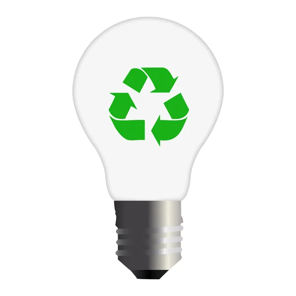 Återvinna lampa — Stockfoto