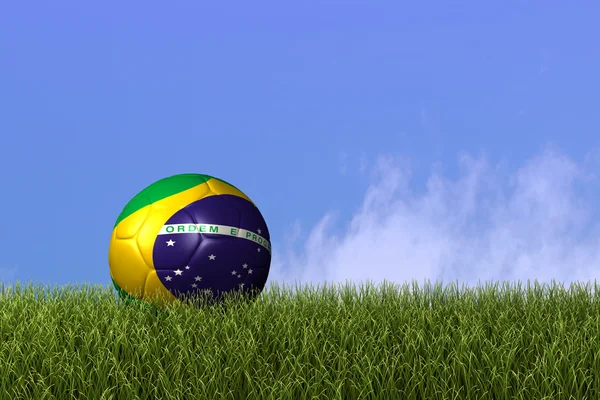 Brazil Soccer Ball — Stock Photo, Image
