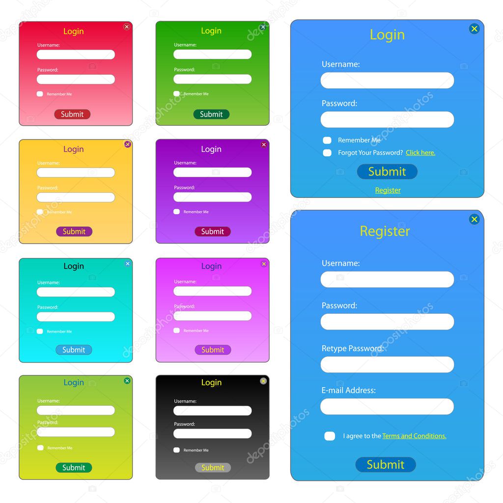 Colorful Web Forms