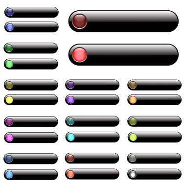 Black Web Bars clipart