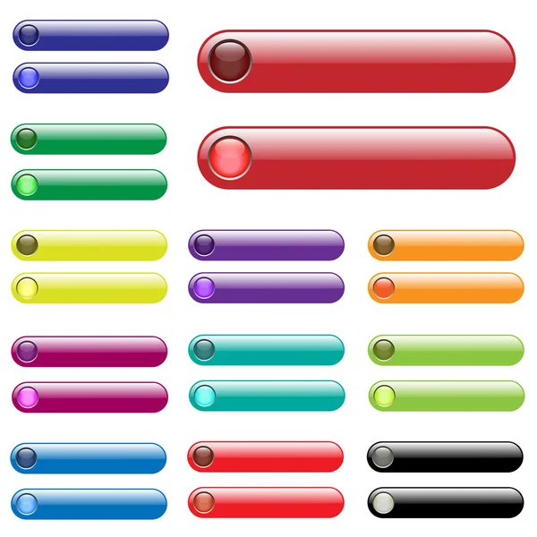 Renkli web barlar — Stok Vektör