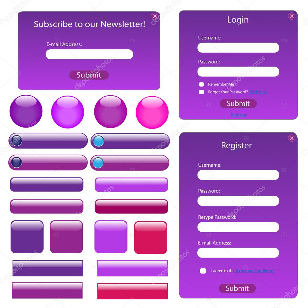 Purple Web Template
