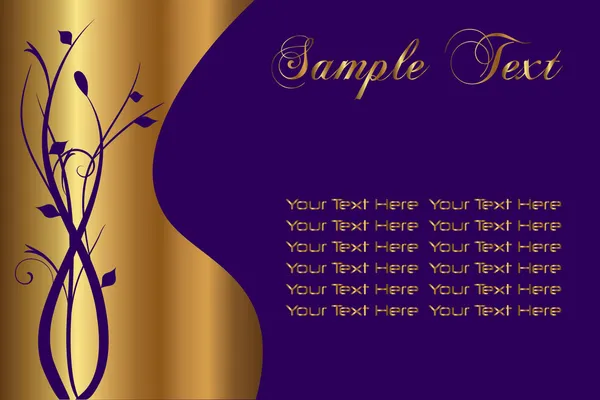 Purple and Gold Sample — Stock Vector