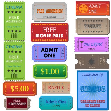 Tickets clipart