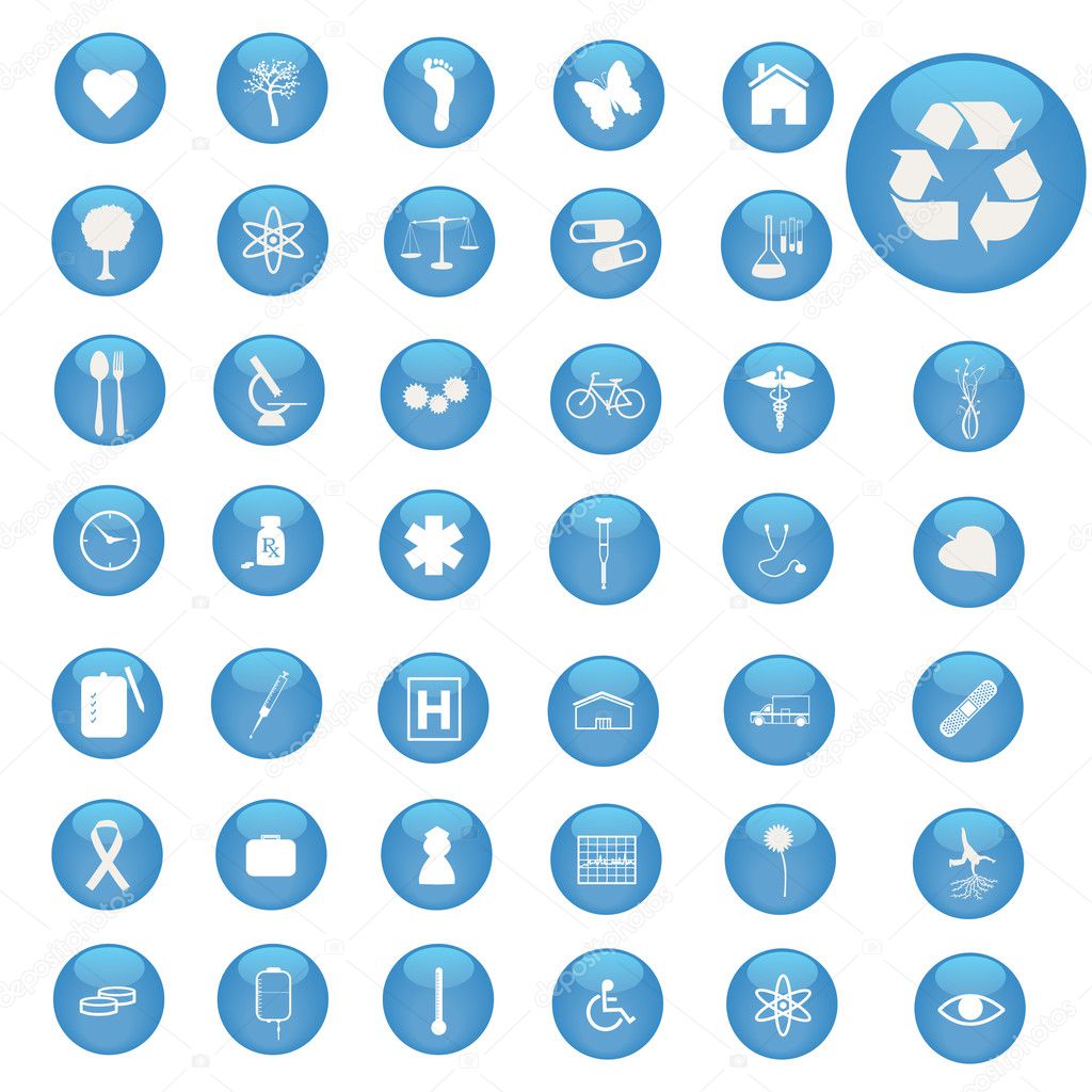 Blue Web Buttons Stock Vector C Nmarques74