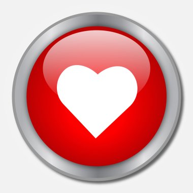 Heart Button clipart