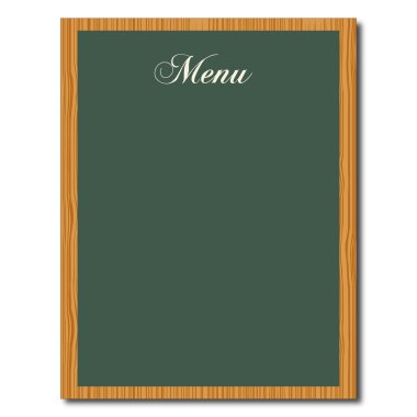 Green Chalkboard Menu clipart