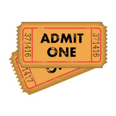 Grunge Vector Tickets clipart