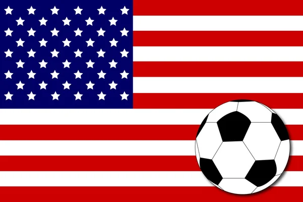アメリカのサッカー — ストックベクタ