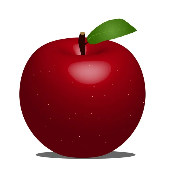 Vektor roter Apfel — Stockvektor