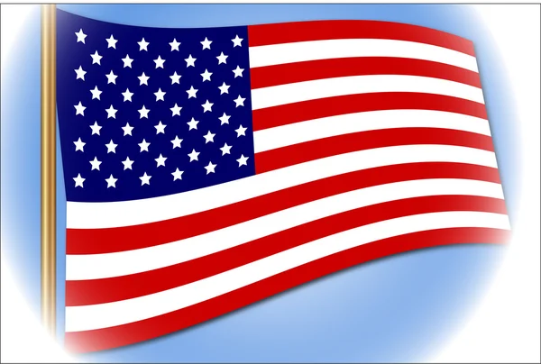 Amerikansk flagg — Stock vektor