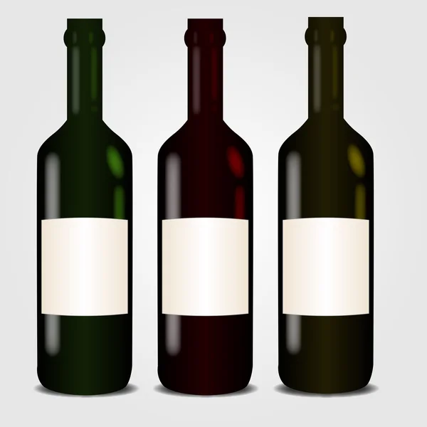 Άδεια μπουκάλια κρασιού — Διανυσματικό Αρχείο