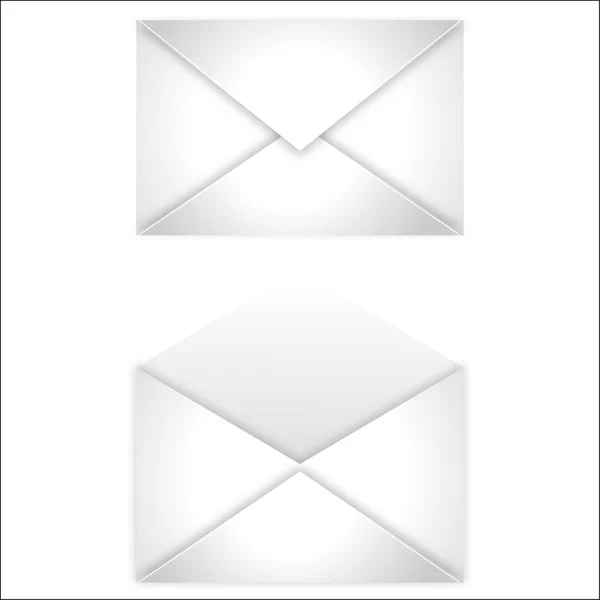 白い封筒 — ストックベクタ