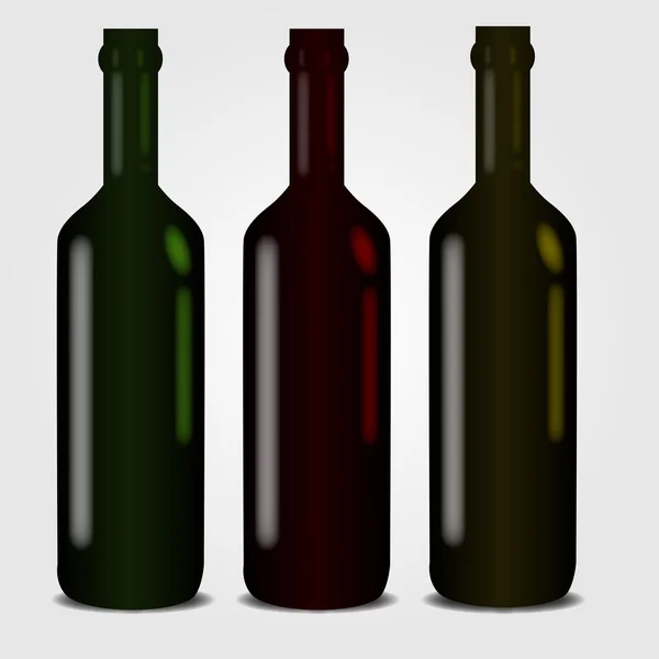 Skleněné láhve — Stockový vektor