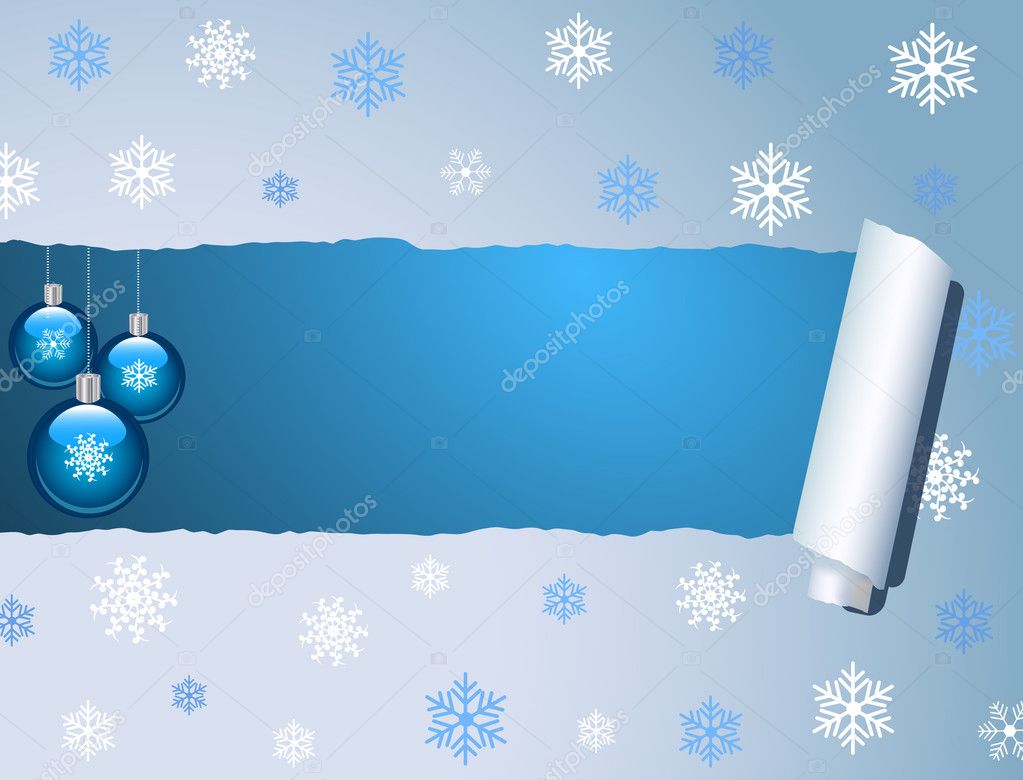 Blue Christmas Background Stock Vector Image by ©nmarques74 #3436223