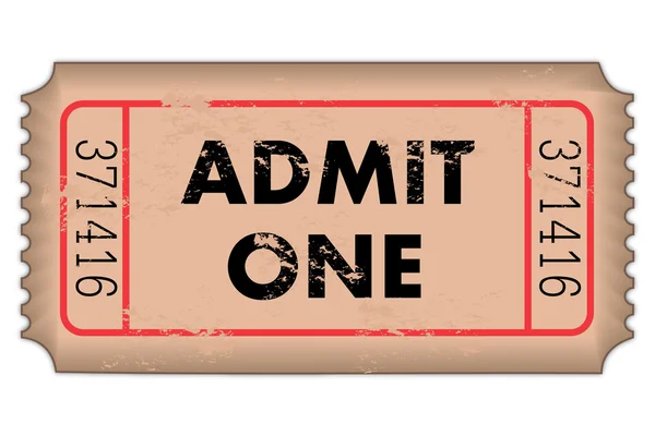 Vintage Ticket — Stock Vector