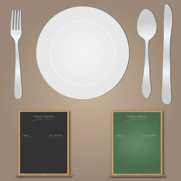 Ustensiles et menus — Image vectorielle