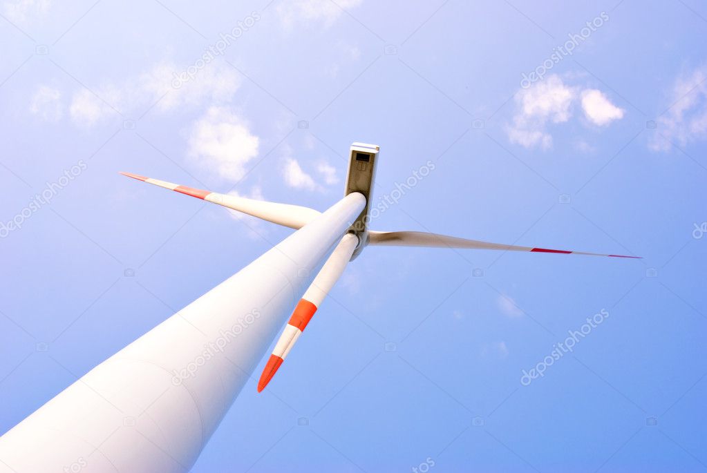 Wind energy turbine power station