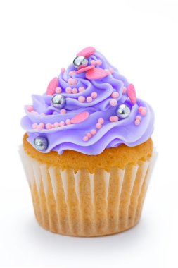 Purple cupcake clipart