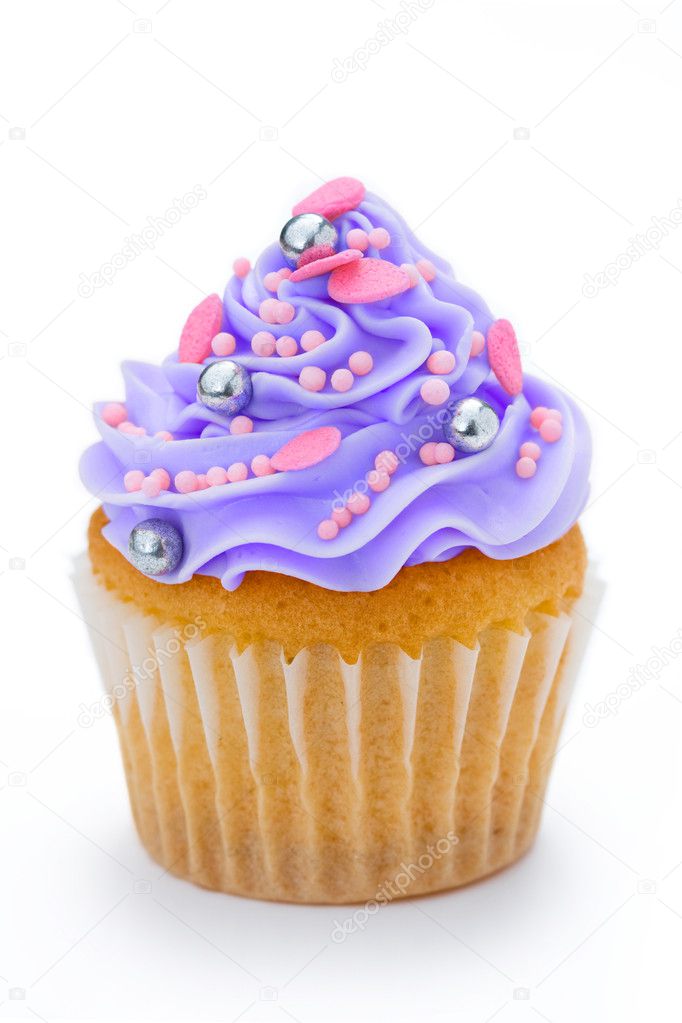 Purple cupcake
