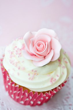 Rose cupcake clipart
