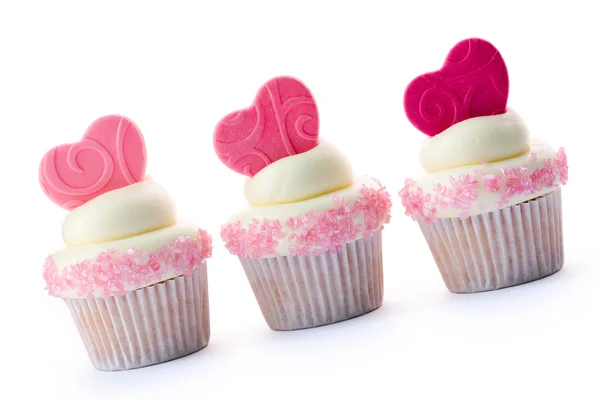 Valentin-Cupcakes — Stockfoto