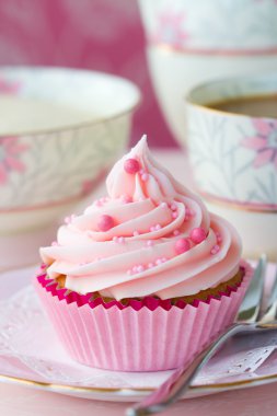 Pink cupcake clipart