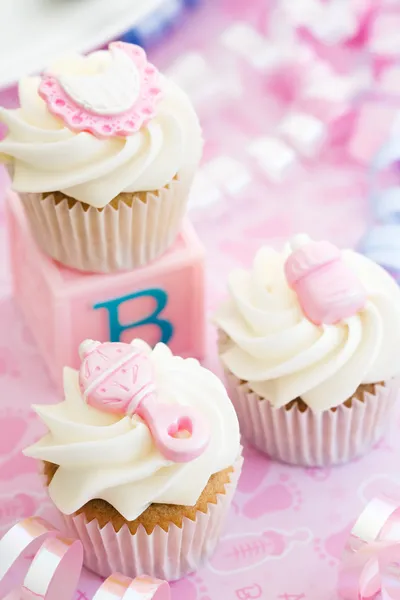 Cupcakes para una ducha de bebé —  Fotos de Stock