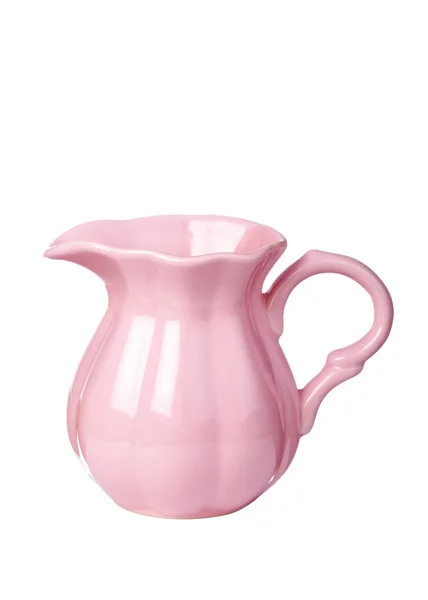 Růžový krém džbán — Stock fotografie