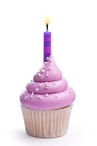 誕生日カップケーキ — ストック写真