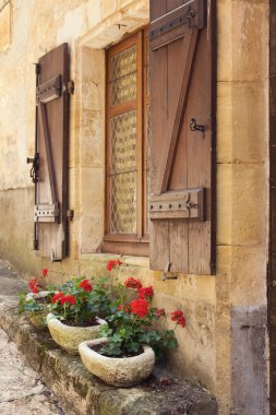 Mediterranean window boxes clipart