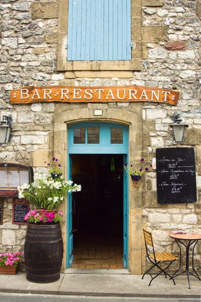 Restaurant i Dordogne-regionen i Frankrike – stockfoto