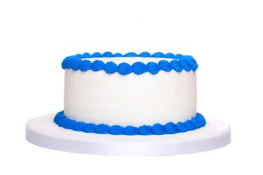 Blank birthday cake