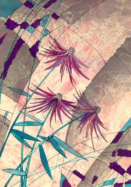 Абстрактные цветы — стоковое фото